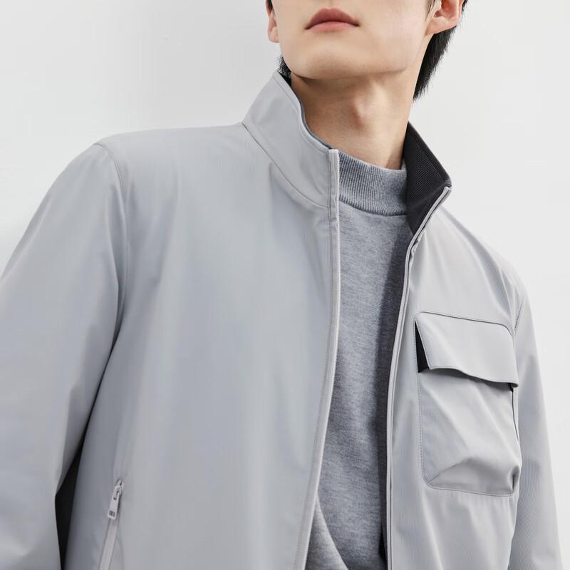 SEPTWOLVES Men's Stand Collar Reversible Jacket