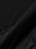 LIFE STORE by BEAMS TEE Mixed Material Ruffle Top Black Free BMING S/S Women's