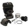 Replacement 34mm Cylinder Piston Kit for Zenoah 2500 25CC G2500 A305 Chainsaw Accessories
