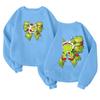 Children's Fashionable Lightweight Long-sleeved Round Neck Pullover With Pockets Printed Pullover