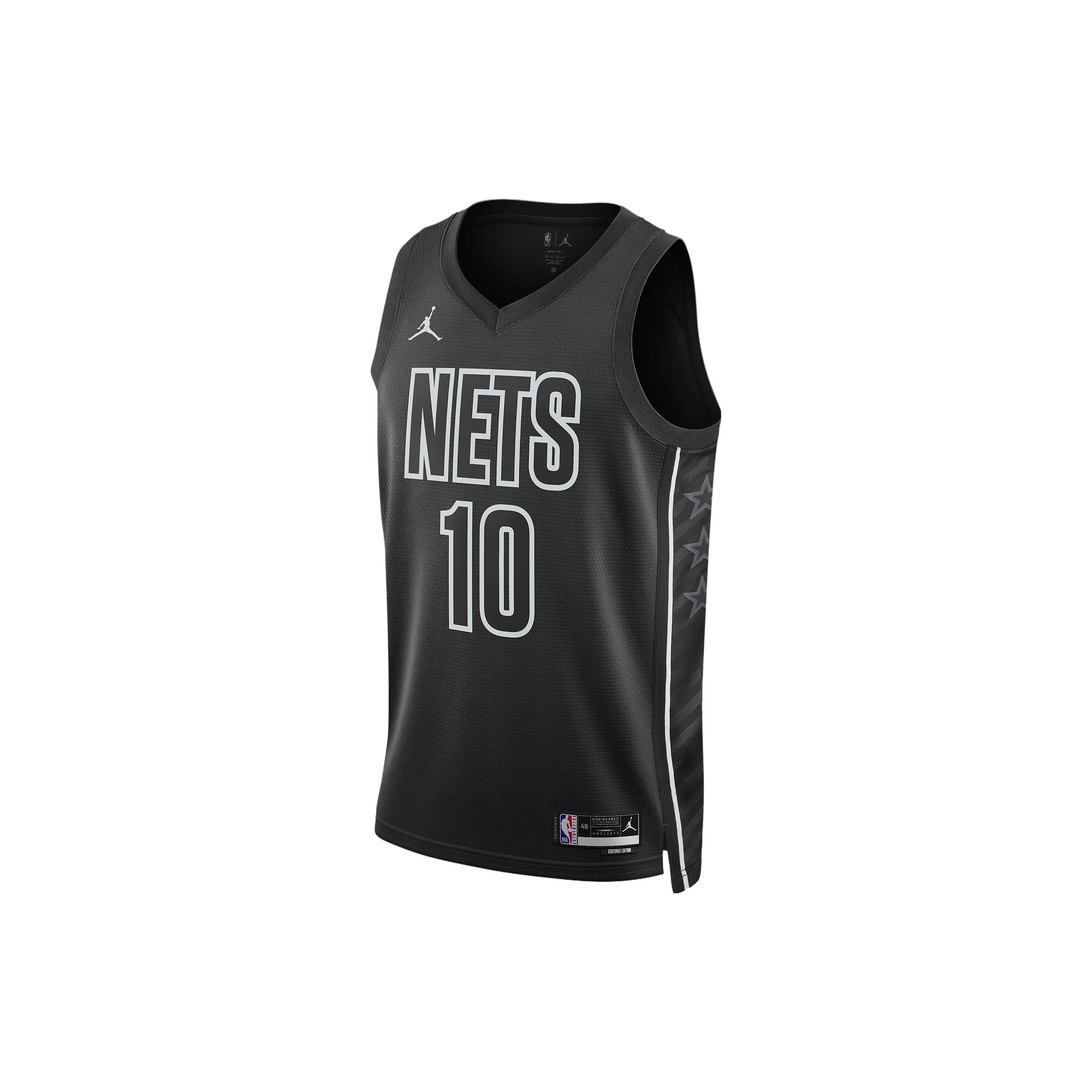 Jordan Brooklyn Nets Statement Edition Soccer Jersey Brook Nets Men s Black DO9518-013 M