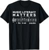 Music Literacy Matters I Like To Eat Puppies T-Shirt