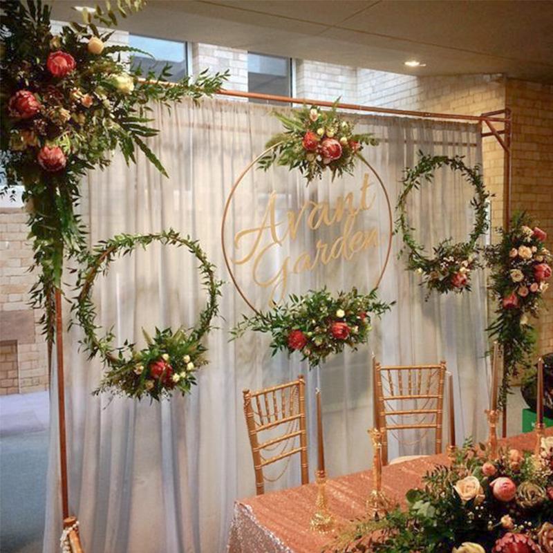 5pcs 15-40cm DIY Hanging Wreath Bamboo/Metal Wreath Iron Ring Hoop Hanging Craft Party Decorations Baby Shower Wedding Wreaths