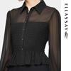 ELLASSAY Elegant Lantern Sleeve Commuter Shirt