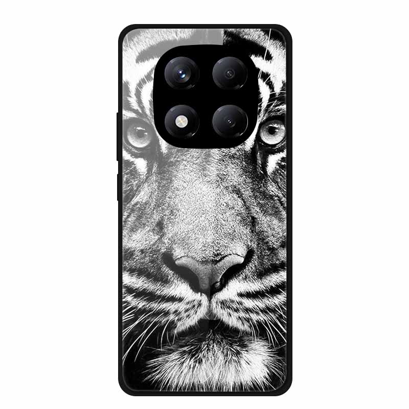 Tempered Glass Phone Case for Redmi Note 14 Pro 4G Cover Lion Wolf Hard Shell for Xiomi Redmi Note14Pro 4G Note 14Pro Cover Cool