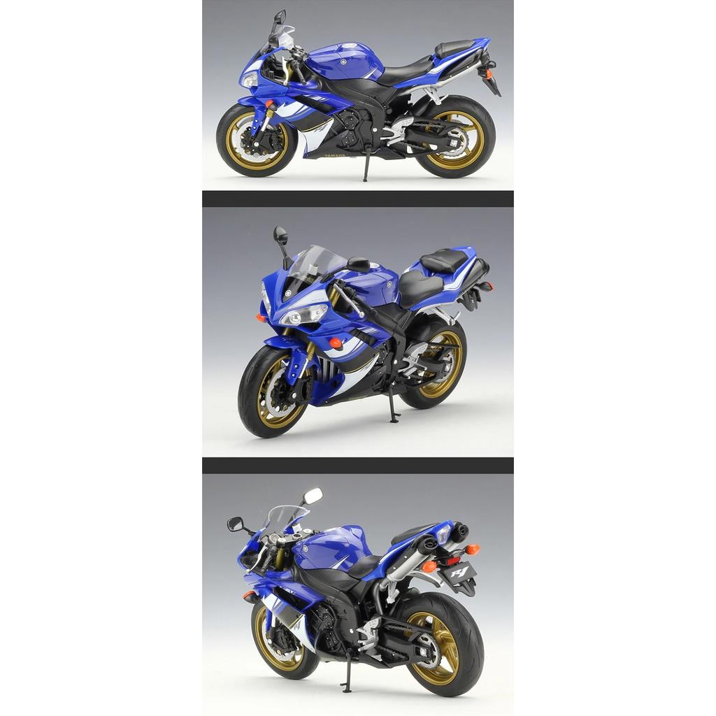 WELLY 1/10 YAMAHA YZF-R1 Alloy Racing Motorcycle Model Diecasts Metal Sports Motorcycle Model High Simulation Childrens Toy Gift