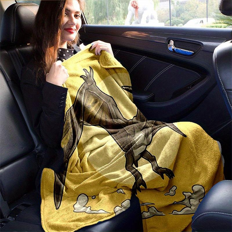1pc Pterodactyl In Flight Home Decor Blanket, Living Room, Travel, Camping, Car Blankets, Beach