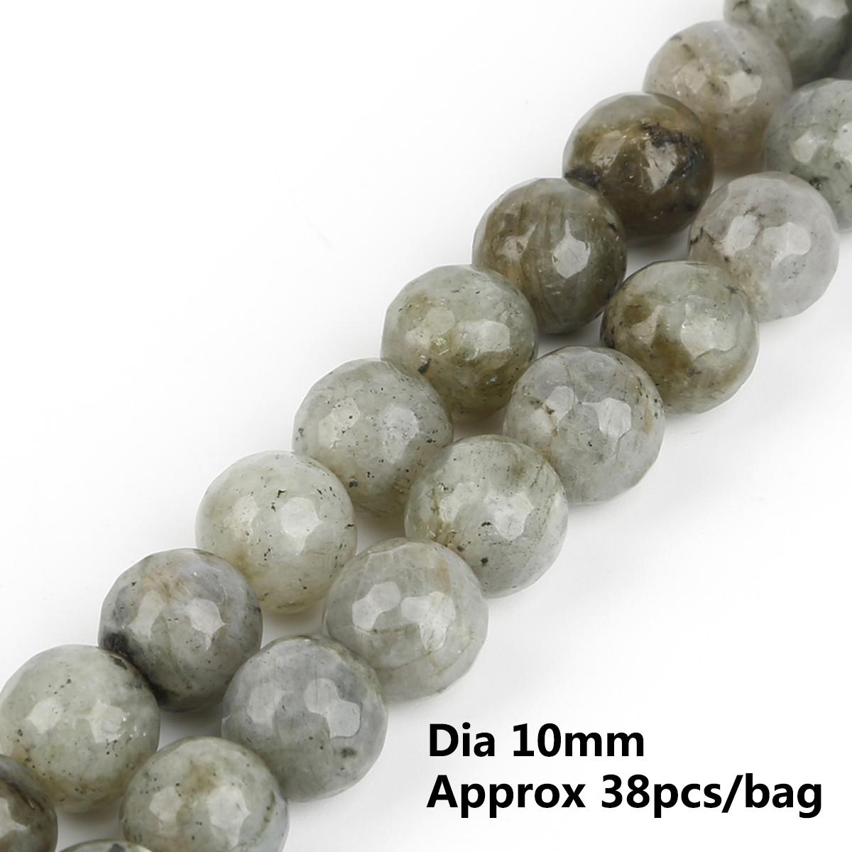 

Натуральные серые граненые бусины из камня-вспышки для изготовления ювелирных изделий, свободные каменные бусины, браслет, ожерелье, оптовая продажа 10mm 38pcs