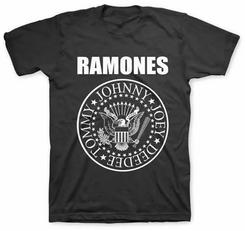 Ramones Seal T-Shirt - Black Unisex T-Shirt