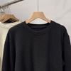 Pullovers Tops Women Long Sleeves Blouse Oversized Round Neck Loose Long Sleeve Shirt Slim Lace Pullover Tops