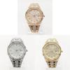 Hip Hop Mc Style Quartz Watch With Calendar And Steel Band For Casual Wear