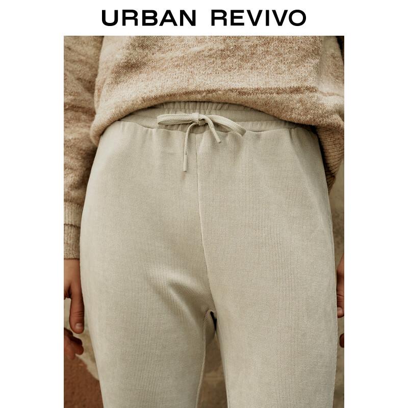 UR Women's Casual Elastic Waist Drawstring Flared Pants