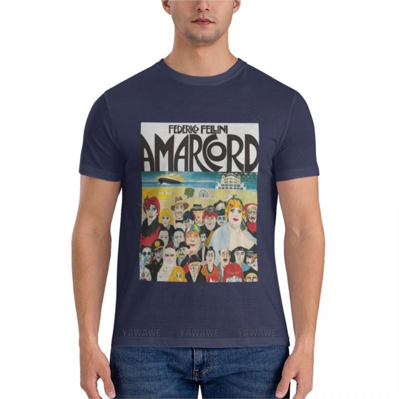 men cotton tshirt Amarcord by Federico Fellini Essential T-Shirt men graphic t shirts t-shirts man man black t-shirt 4XL