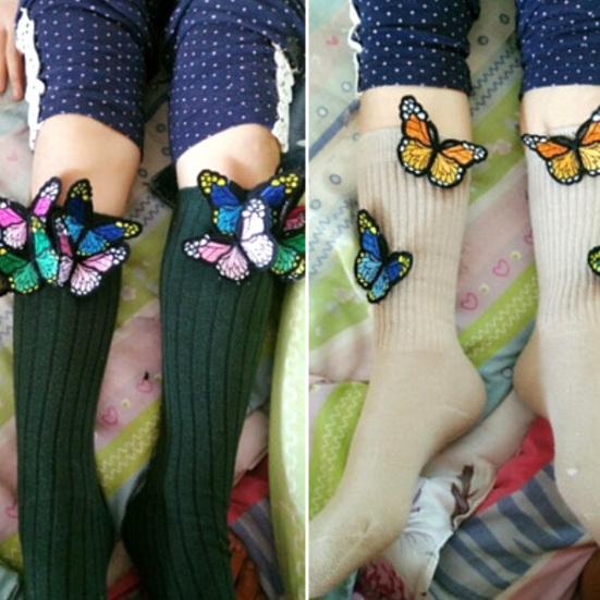 10Pcs/Set Butterfly Shape Clothes Sewing Patch Stickers Applique Clothing Decor