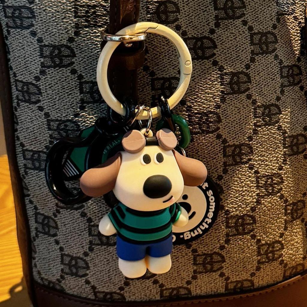 Adorable Cartoon Puppy Keychain: Cute Pendant for Backpacks, Bags, or Cars