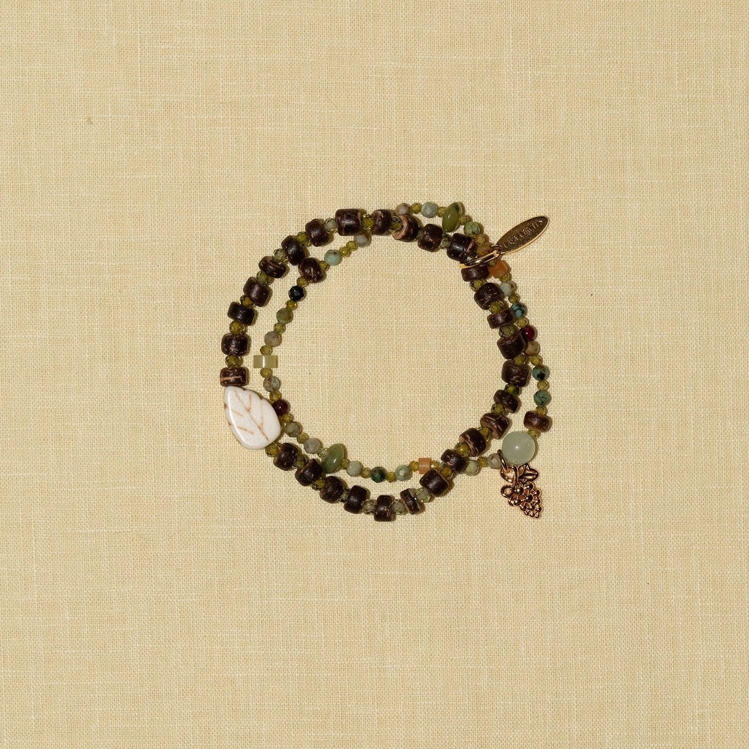 JYL TS Bracelet  Green Coin Design Brings Prosperity & Luck Bracelet-38/real 22cm лавандовый