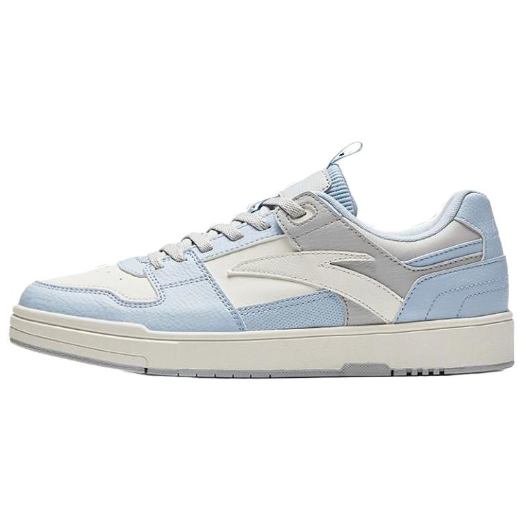 Anta Street Casual Slip Resistant Shock Absorbing Durable Low Top Sneakers Women sneakers White Blue Gray 922448019-2