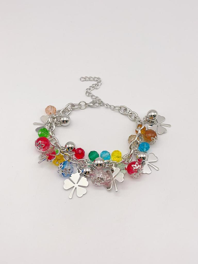 Bohemian Multicolor Glass Beaded Bracelet for Women