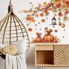 Painted Autumn Fallen Leaves, Pumpkins and Squirrels On The Walls of The Dining Room and Living Room