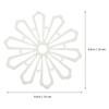 3Pcs Hollow Flower Shape Petal Pot Mat Heat Resistant Place Mats Dining Table Cup Hot Pot Tableware Coasters Hollow Place Mat