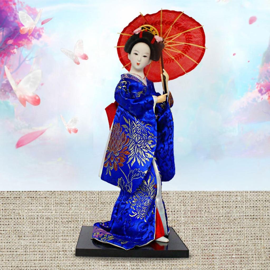 Japanese Geisha Decorative Doll Elegant for Cultural Decor