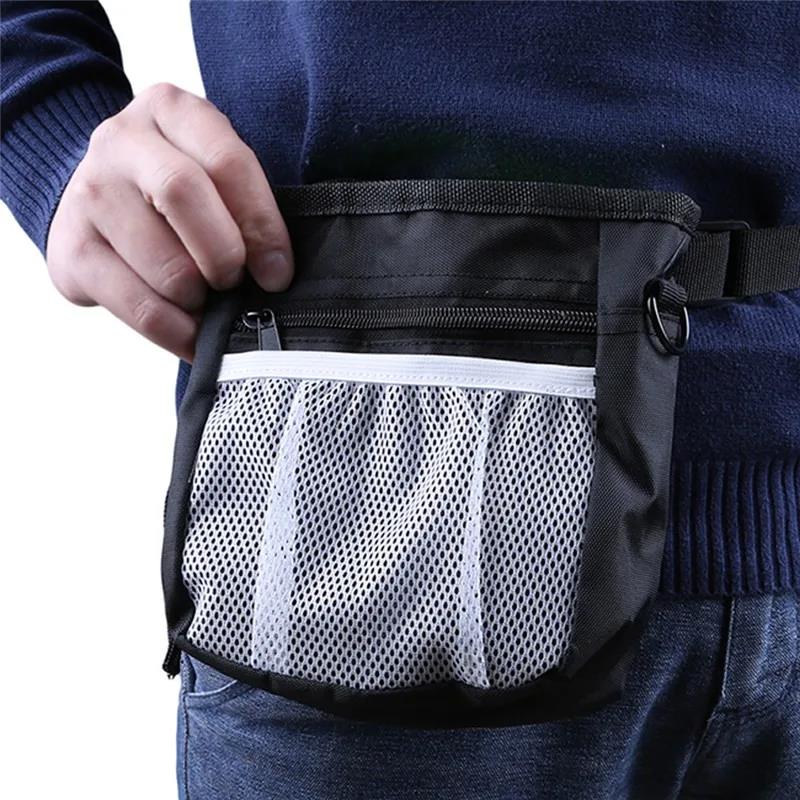 Nylon Dog Training Treat Snack Pouch - Convenient Waist Shoulder Bag For Pet Walking And Feeding Accessories