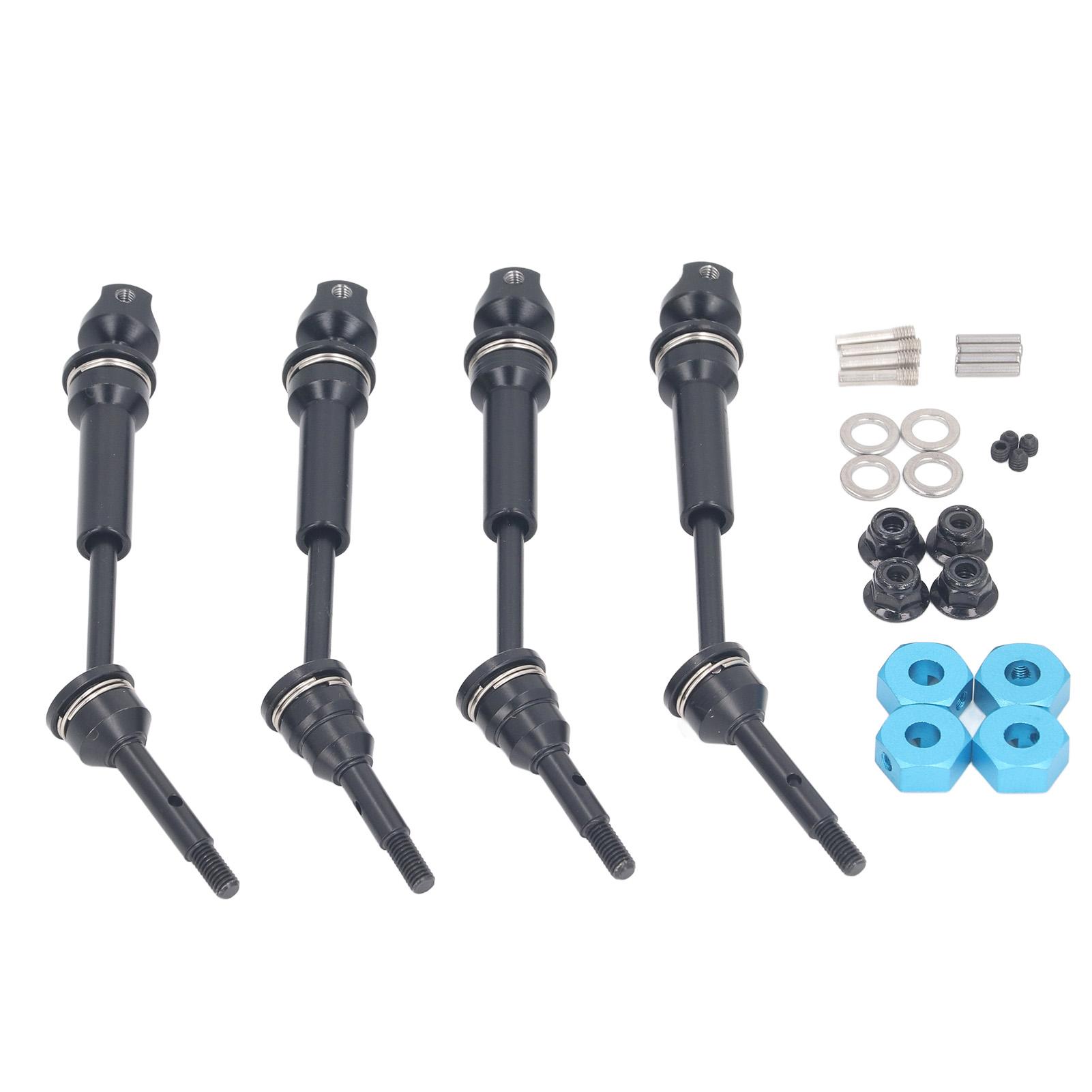 

4Pcs RC Car Drive Shaft Set Front Rear Universal Axles for Traxxas 4X4 Rustler 1/10 Replacement Parts