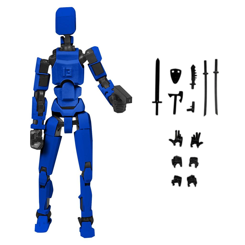 Doll 13-joint Movable 3D Printed Doll Toy 3rd Generation Dummy Doll DIY Full Body Decompression