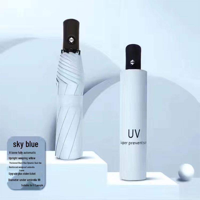 72-Rib Automatic Folding Umbrella for All Weather - Sunshade and Sunscreen for Men, Women, and Students