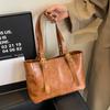 2025 Korean Trend Solid Color Shoulder Bags Women Designer Bag Large Capacity Tote Bag Elegant Female Handbags