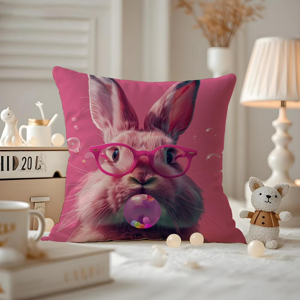 Vibrant Animal Bubble Fashion Tiger Cushion Cover Antidustmite Pillowcase Invisible Zipper Silky Short Plush Sofa Cushion Cover