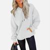 Women's Casual Pocket Hoodie Fashion Drawstring Pullover Top Sweatshirt