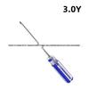 Crystal Pattern 3mm Magnetic Flathead Phillips Screwdriver for Household and Toy Repair