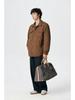 Men's 90% White Duck Down Lightweight Winter Shirt Jacket - Loose Lapel, Plus Size