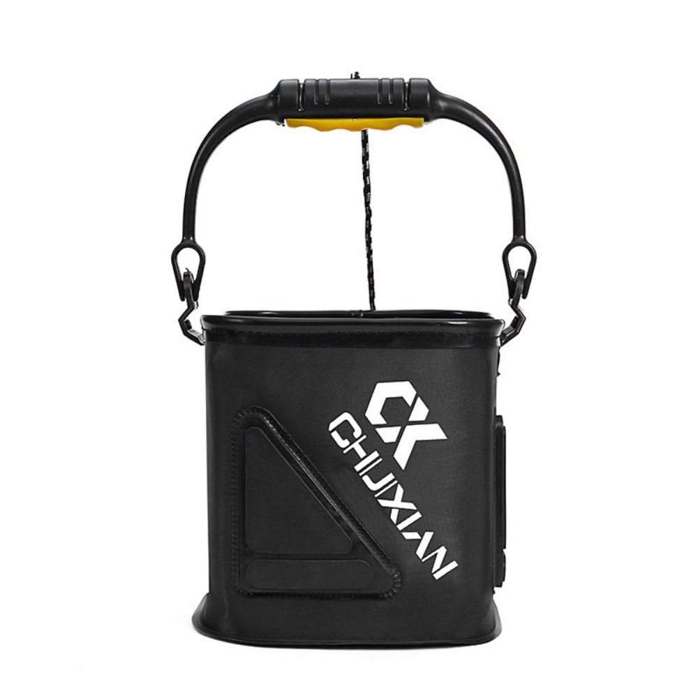 Foldable Fishing Bucket EVA Thick Fishing Bait Bucket Portable Live Fish Bucket  Bait Container