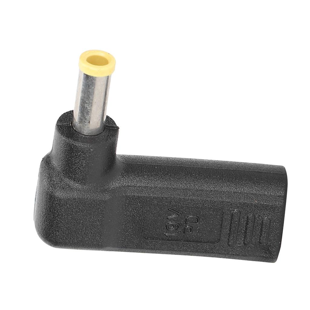 USB to DC Adapter Curved Head TypeC Female to Male 5.0x1.0mm Computer Accessories for Laptop