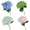 Exquisite Details Faux Hydrangea Non-fading Creative Artificial Silk Hydrangea Flower