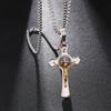 2026 Simple Wind Cross Necklace Retro Personality Trendy Men's and Women's Pendant Jewelry