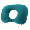 Travel Inflatable Pillow Neck Protection Pillow Press Inflatable U-shaped Pillow Car Neck Pillow Flocking PVC Airplane Pillow