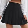 Preppy Style High Waist Solid Pleated Mini Skirt Women Summer Spring Korean Fashion Cute White A-line Skirt Y2k Skort Clothes