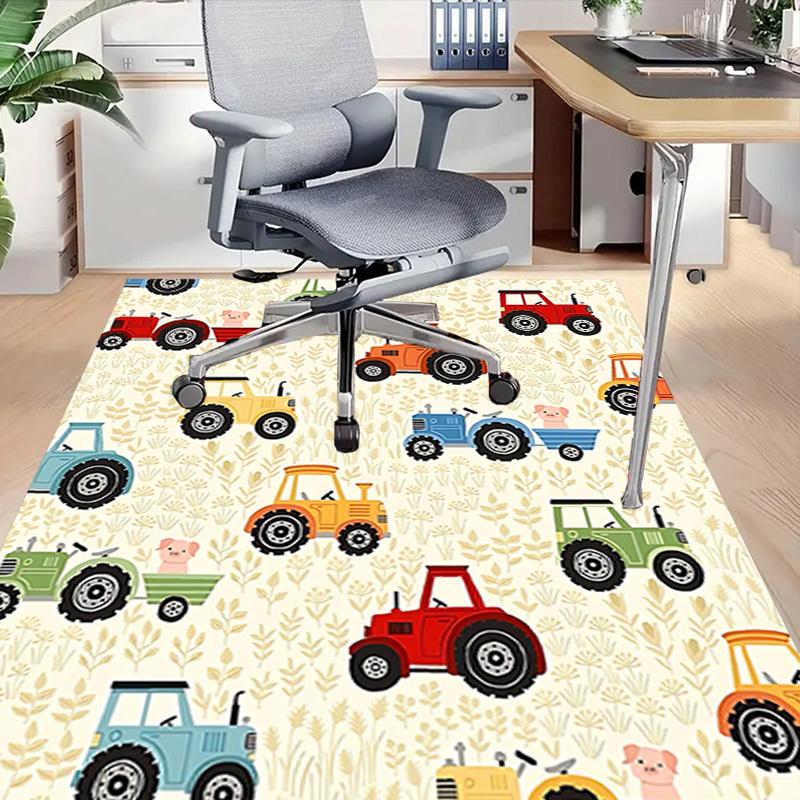 1PC Tractors Piglets Extra Large Non-Slip Floor Carpet, Office, Family, Bedroom, Studio - Large Area Rug Indoor Rugs, Vibrant Colors-W303