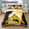 Set Biancheria da Letto Personalizzato Cristiano Ronaldo con Nome Testo 1 Copripiumino+2 Federe Logo Calcio Regalo Personalizzato per Occasione Speciale Arredamento Camera da Letto