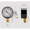 Vacuum Manometer Mini Dial NPT 30HG/0PS Portable Dual Scale Dial Gauge 1/4"  Vacuum Pressure Meter 2" Dial Digital Display Gauge