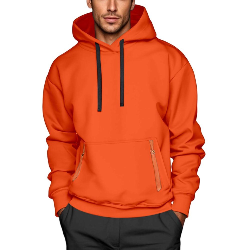 New Arrival Loose Large Size Zipper Sweater Autumn and Winter Fleece Jacket Men's Y2K Hooded Leisure