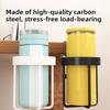 Table Edge Water Cup Holder Iron Hanging Office Coffee Cups Hook Desk Side Storage Rack Fixed No-punching Traceless Mug Holder