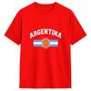 Streetwear T Shirt Summer Argentina Flag Leisure TShirts Pure Cotton Tshirt for Unisex Casual Cheap Print Short Sleeve Top Tees
