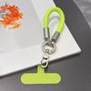 Universal Keychain Lanyard Metal Keyring Pendant Anti-lost Short Lanyard Rope with Back Tab Phone Straps for Mobile Phone Keys