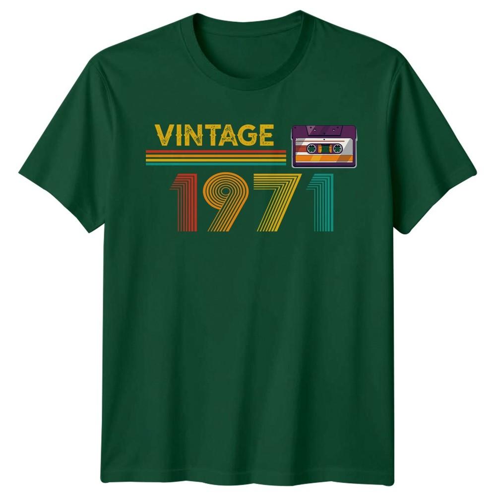 Vintage 1971 55th Birthday Retro Cassette Unisexs TShirt S