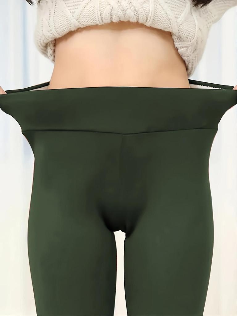 Winter Leggings Women High Waist Thick Velvet Keep Warm Legings Solid All-Match Sexy Leging Push Up High Elastic Jeggings Female