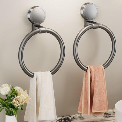 Starker Saugkraft Bohrfreier Handtuchhalter Wasserdicht Drehbar Rostfrei für Badezimmerbenutzer Badezimmer Handtuchhalter Organizer